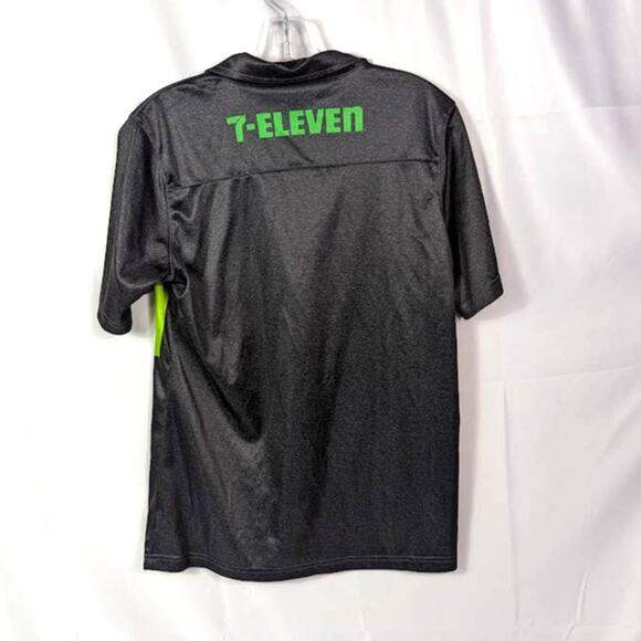 2x 7-Eleven  M Polo Tee Work Uniform Shirt seven 11 - Picture 6 of 9